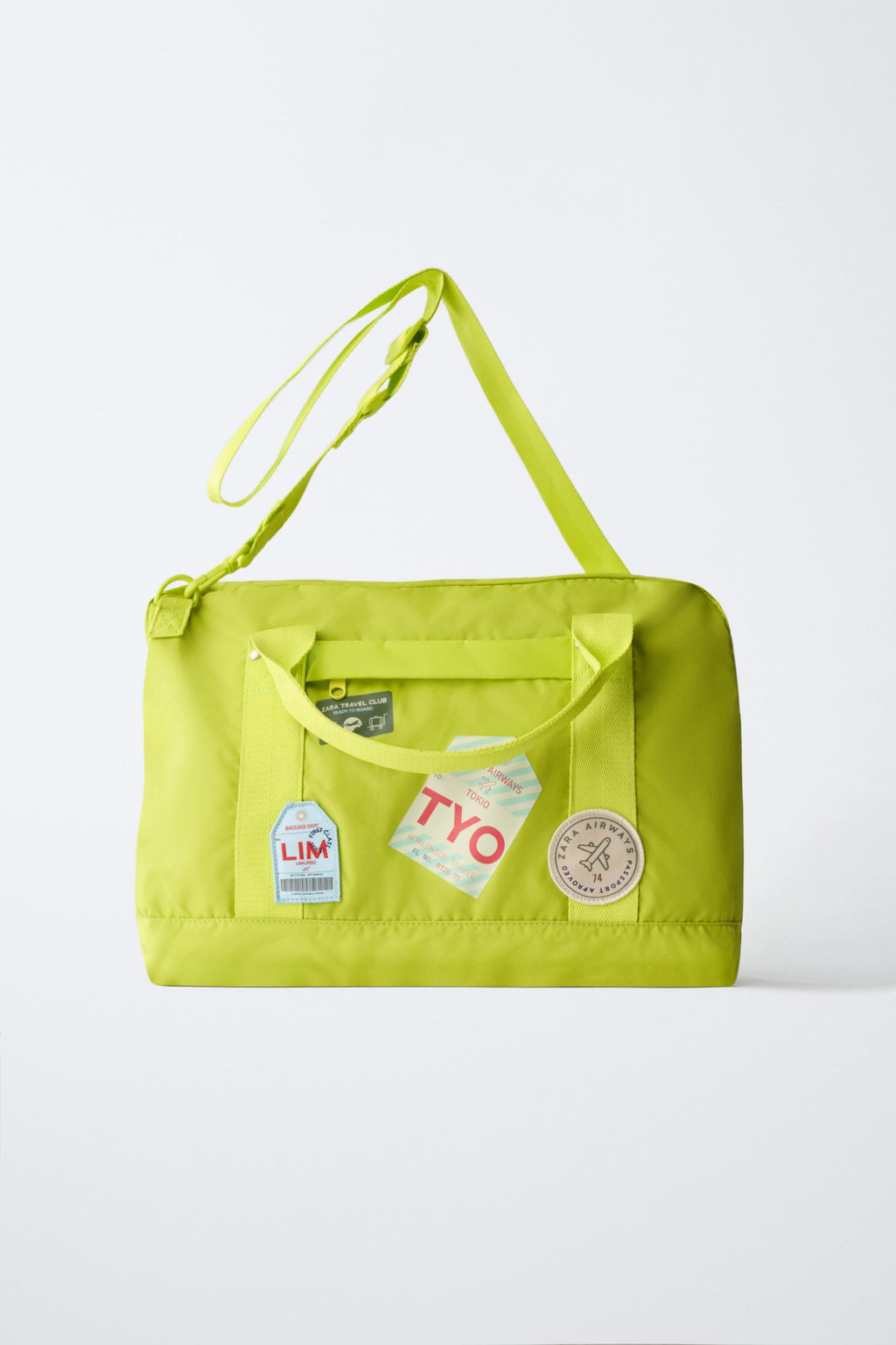 MOCHILA DE VIAJE PARCHES / Amarillo - Zara фото 7