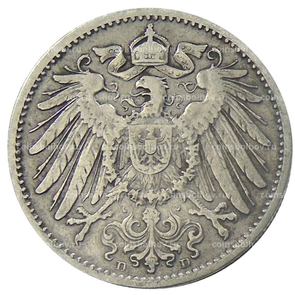 1 марка 1892 года D Германия