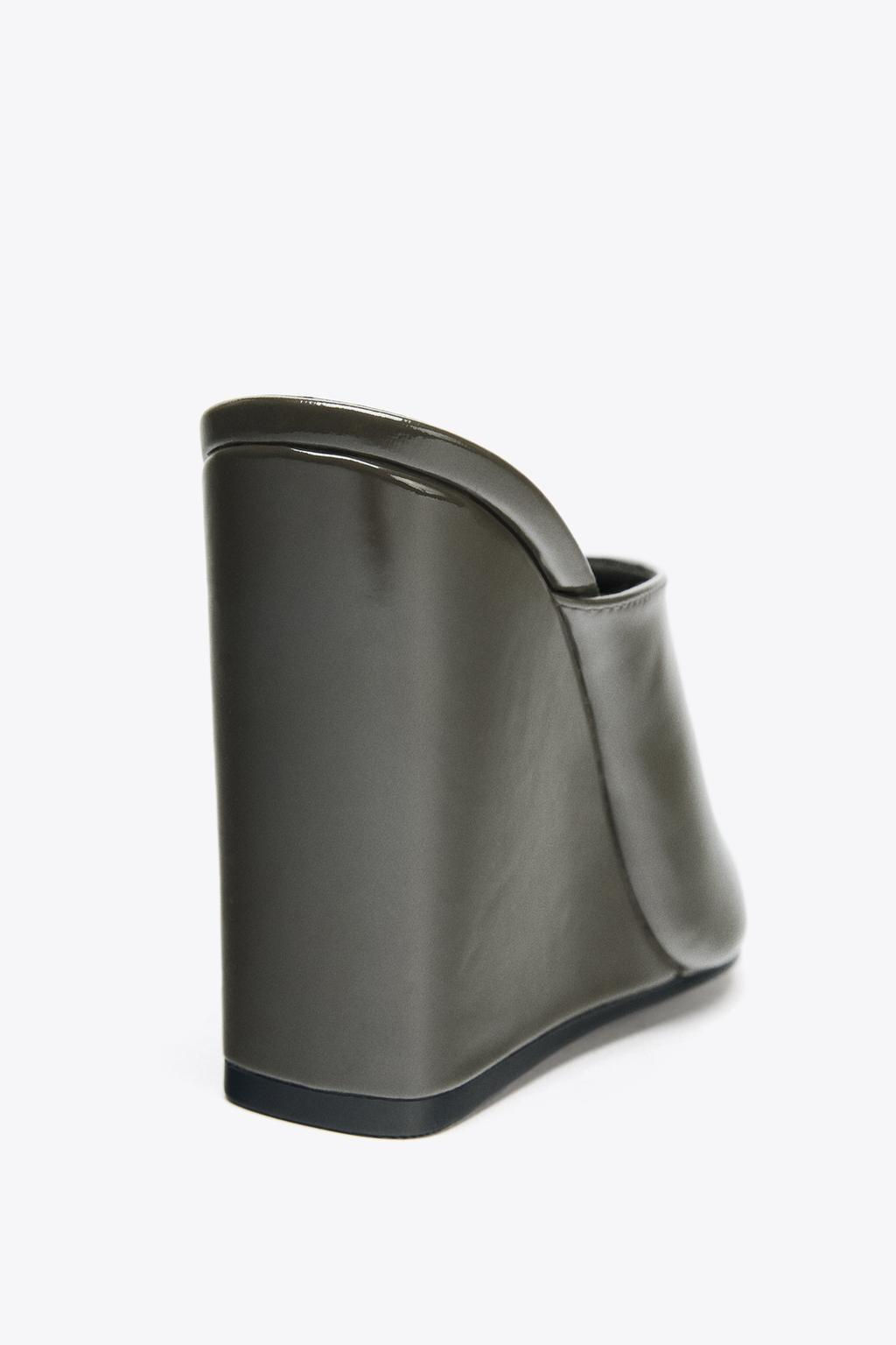 PATENT WEDGE HEELS - Zara фото 7