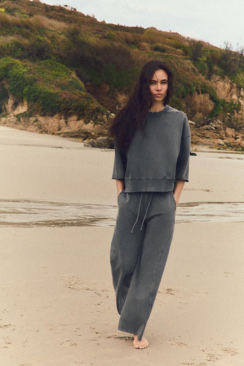 WASHED EFFECT TROUSERS - Zara фото 4