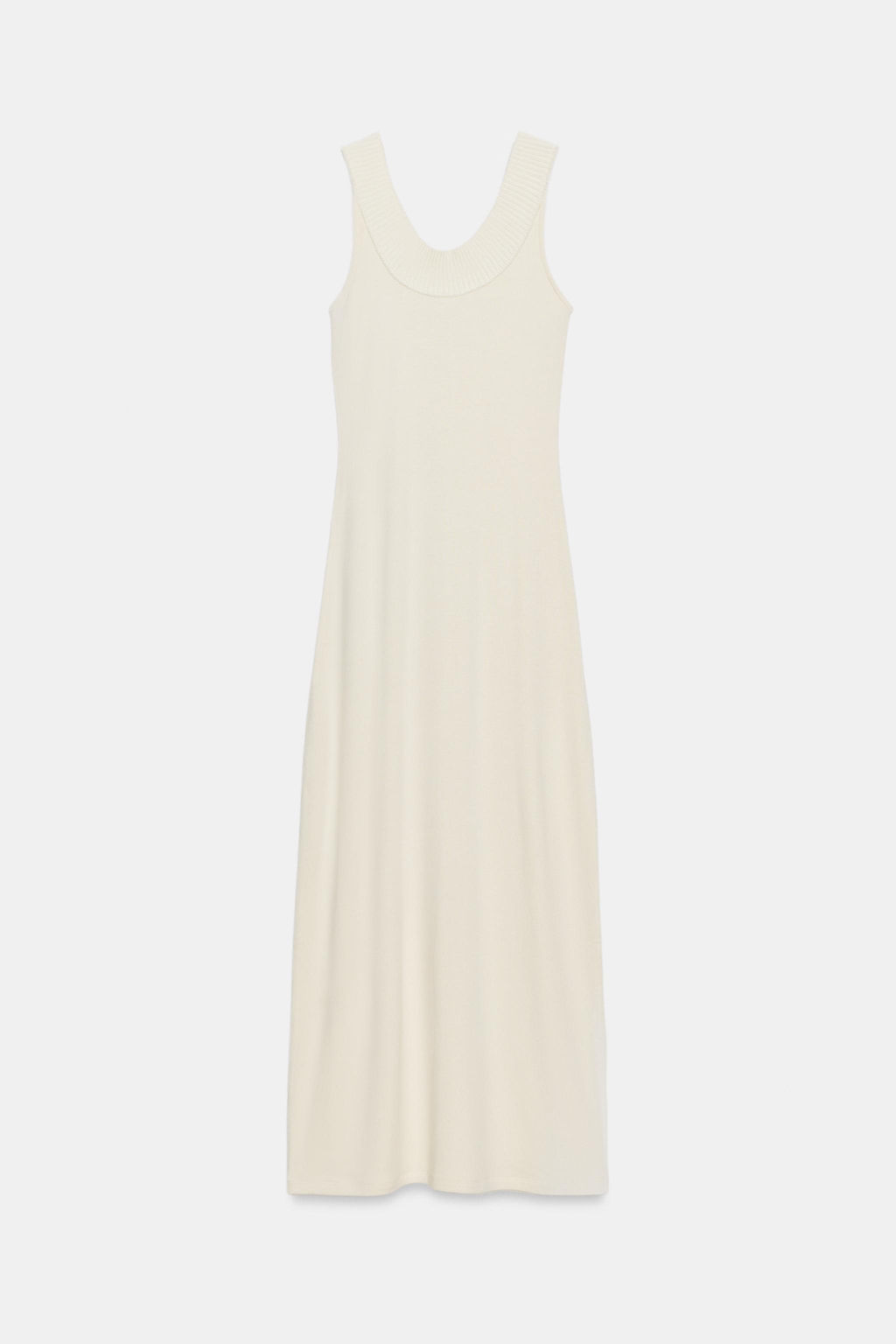 VESTIDO RIB CUELLO HALTER / Crudo - Zara фото 6