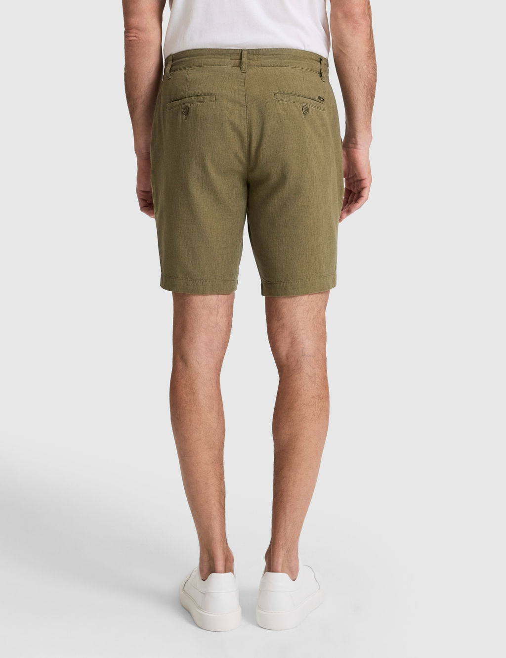 Haki Slim Fit Keten Kar___ml_ Beli Lastikli Kordonlu Dokuma _ort