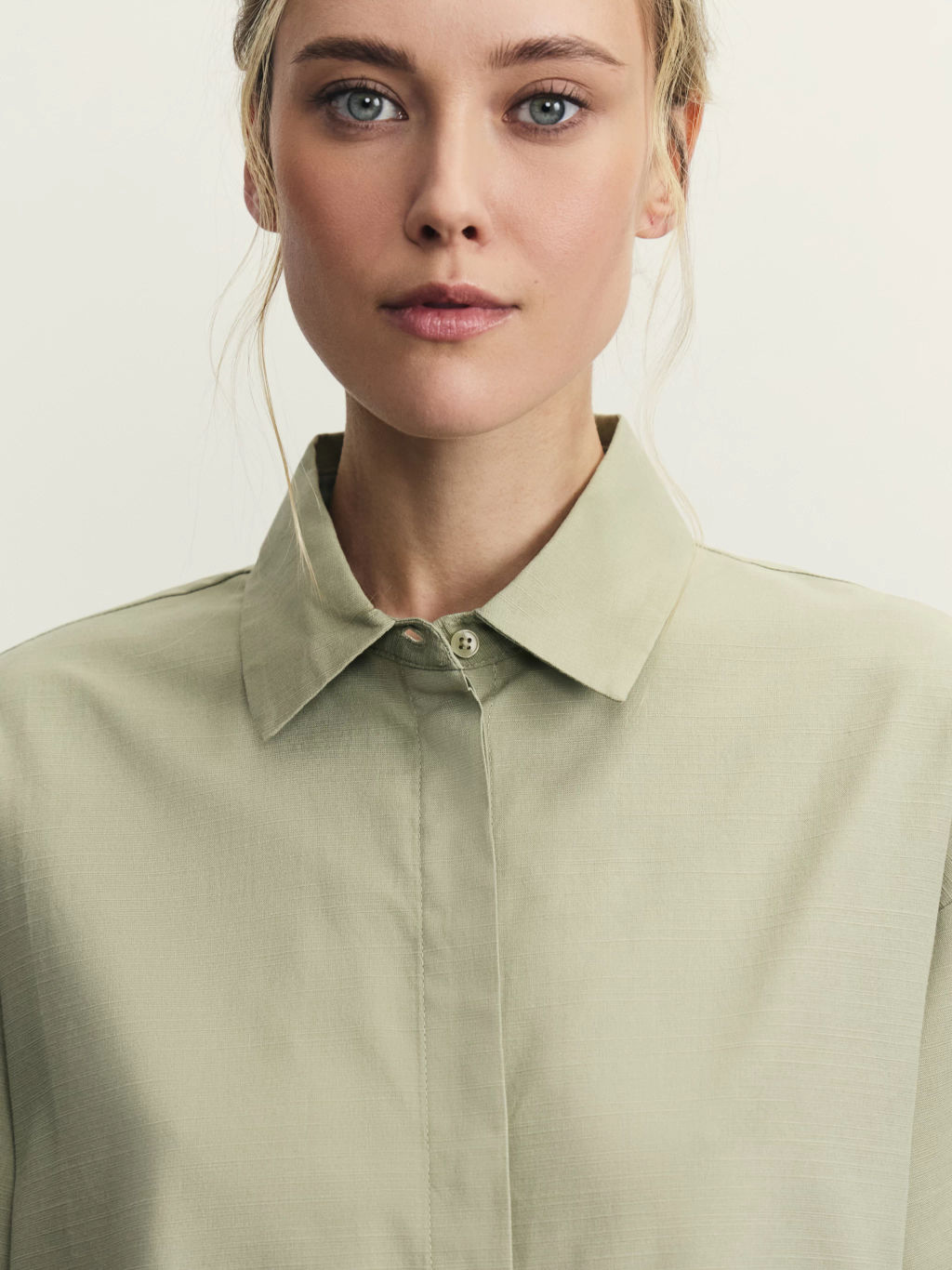 Рубашка прямого кроя из хлопка / Zarina  фото 6