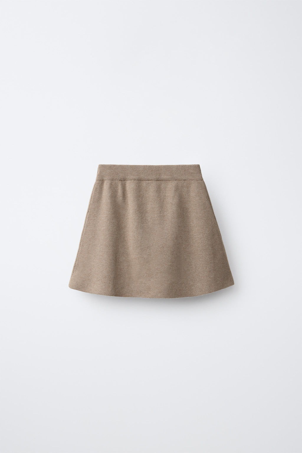 FALDA PUNTO TABLAS / Tostado - Zara фото 4