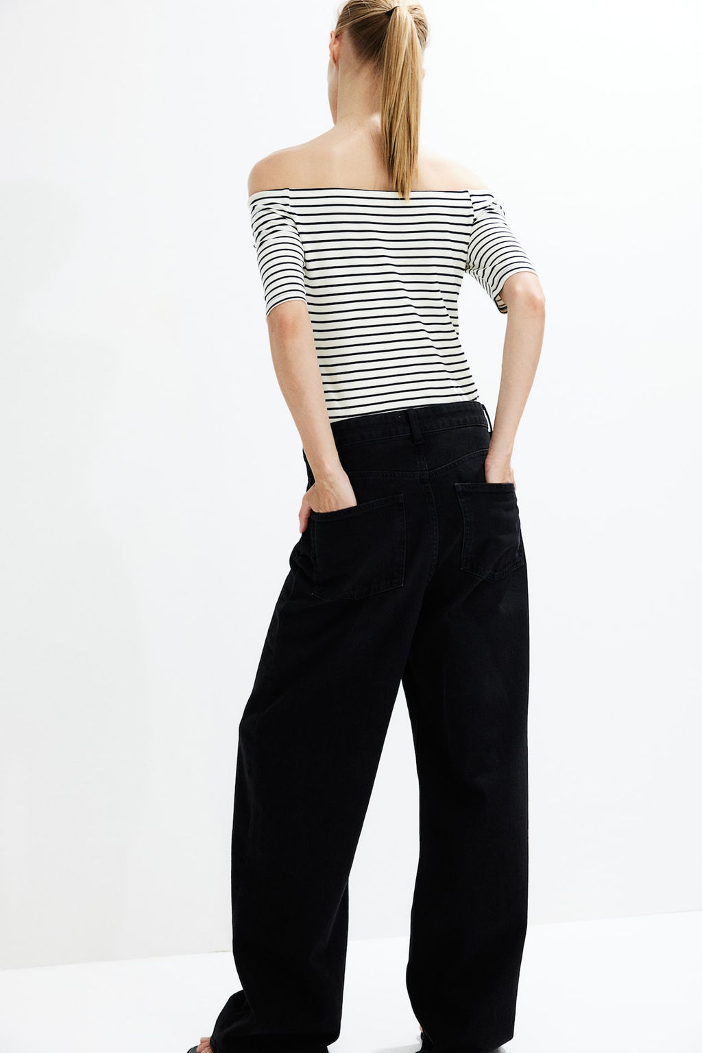 Top off-the-shoulder en punto - H&m фото 5