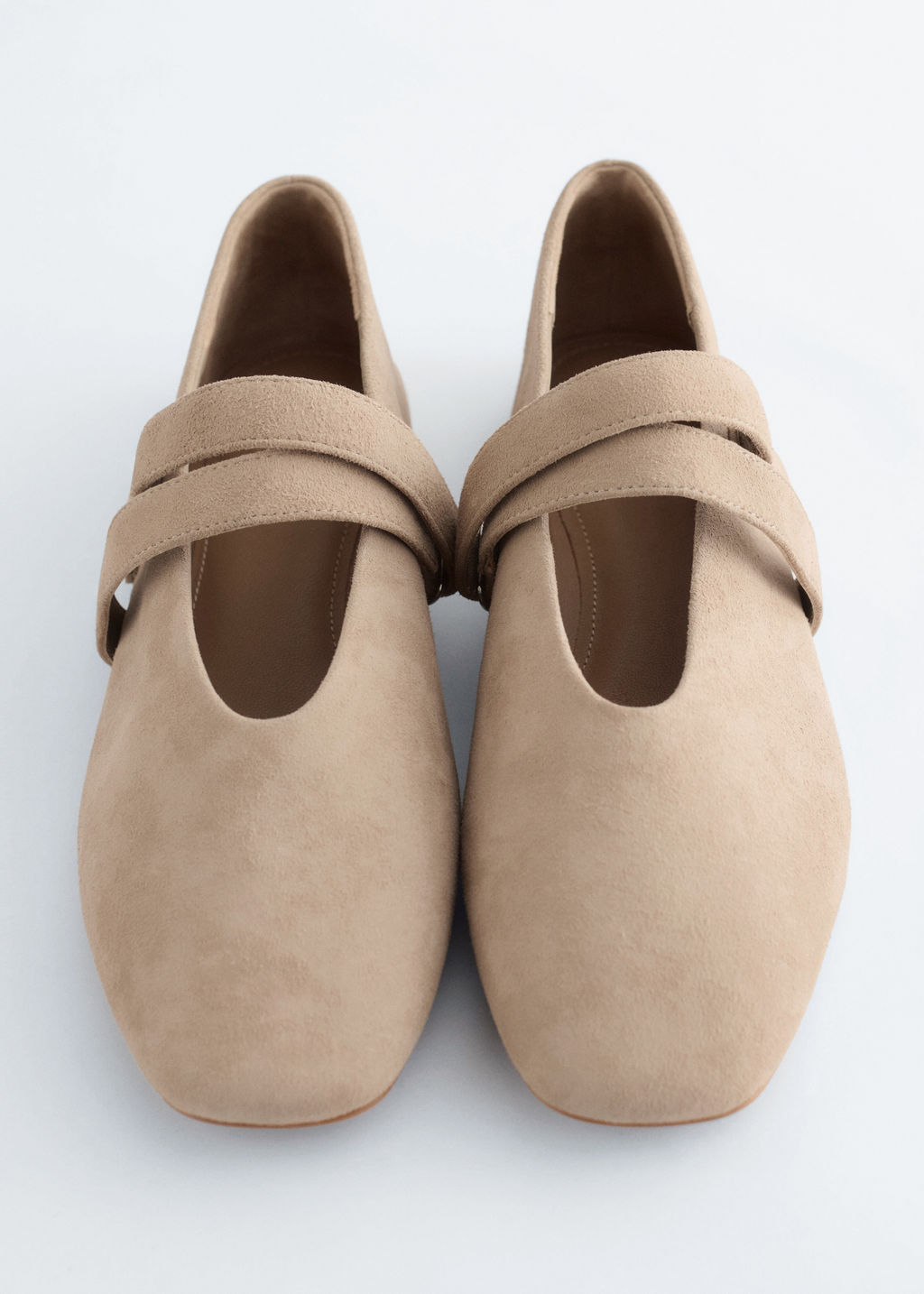 Bailarinas de cuero con tiras cruzadas - H&m фото 7