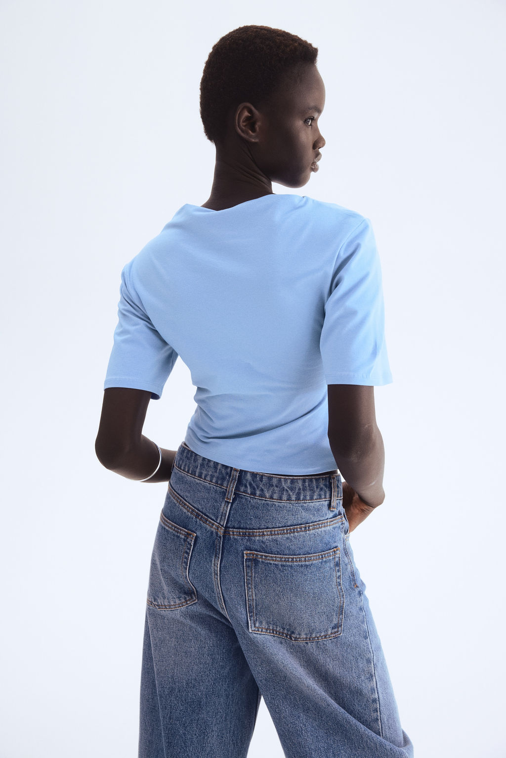 Camiseta drapeada - H&m фото 4