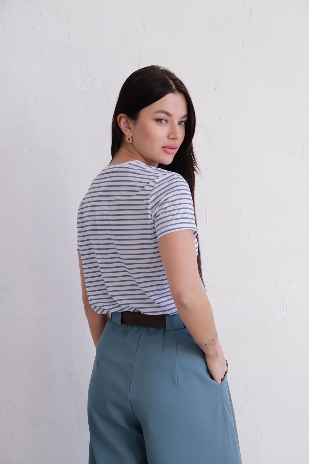 11023 Топ базовый из хлопка - Martichelli фото 4