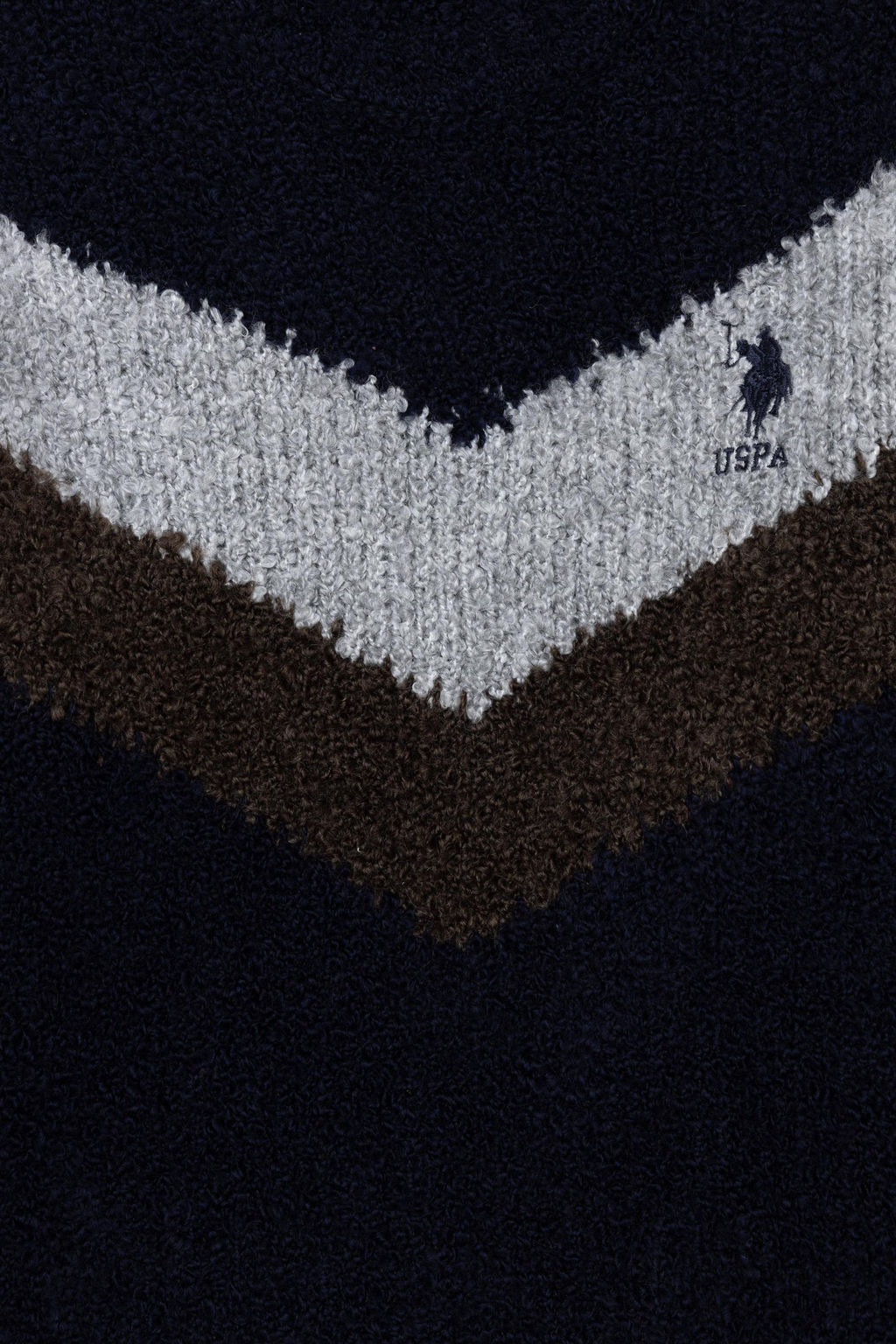 U. S. Polo Assn Темно-синий трикотажный свитер с круглым вырезом для мальчика - U.s. polo assn фото 3