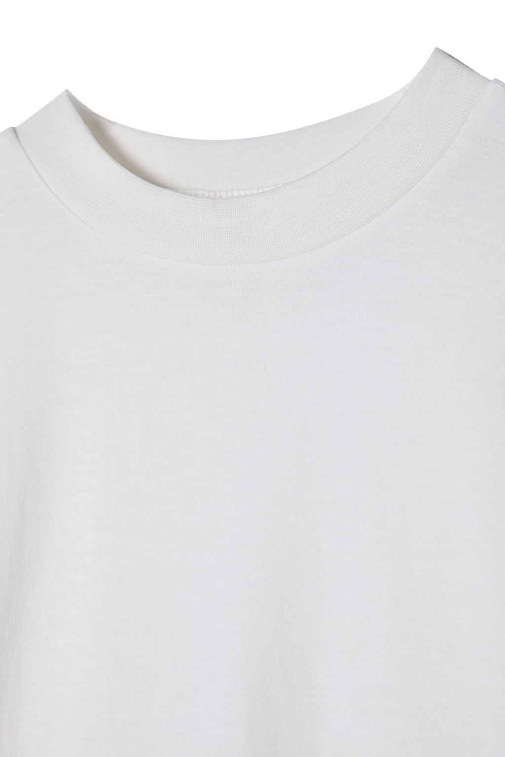 Ekru-Mavi 2li Paket %100 Pamuk Basic Dik Yaka Orme T-Shirt TWOSS20TS1500