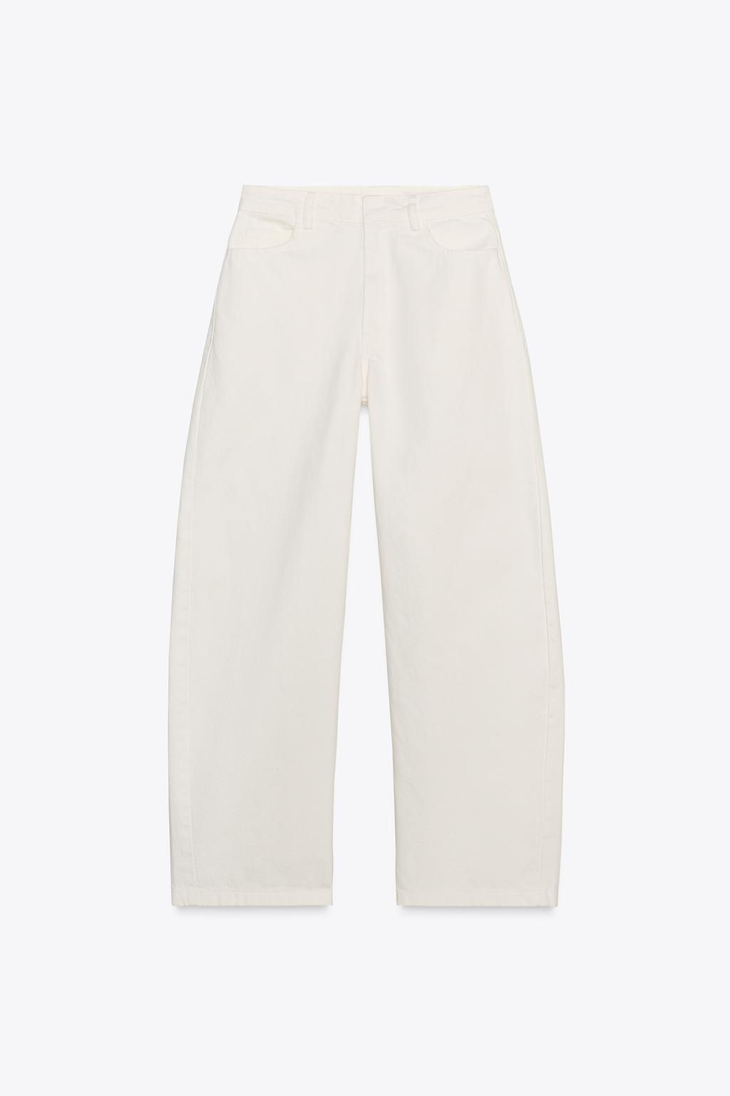 ZW COLLECTION BARREL MID-RISE JEANS - Zara фото 3