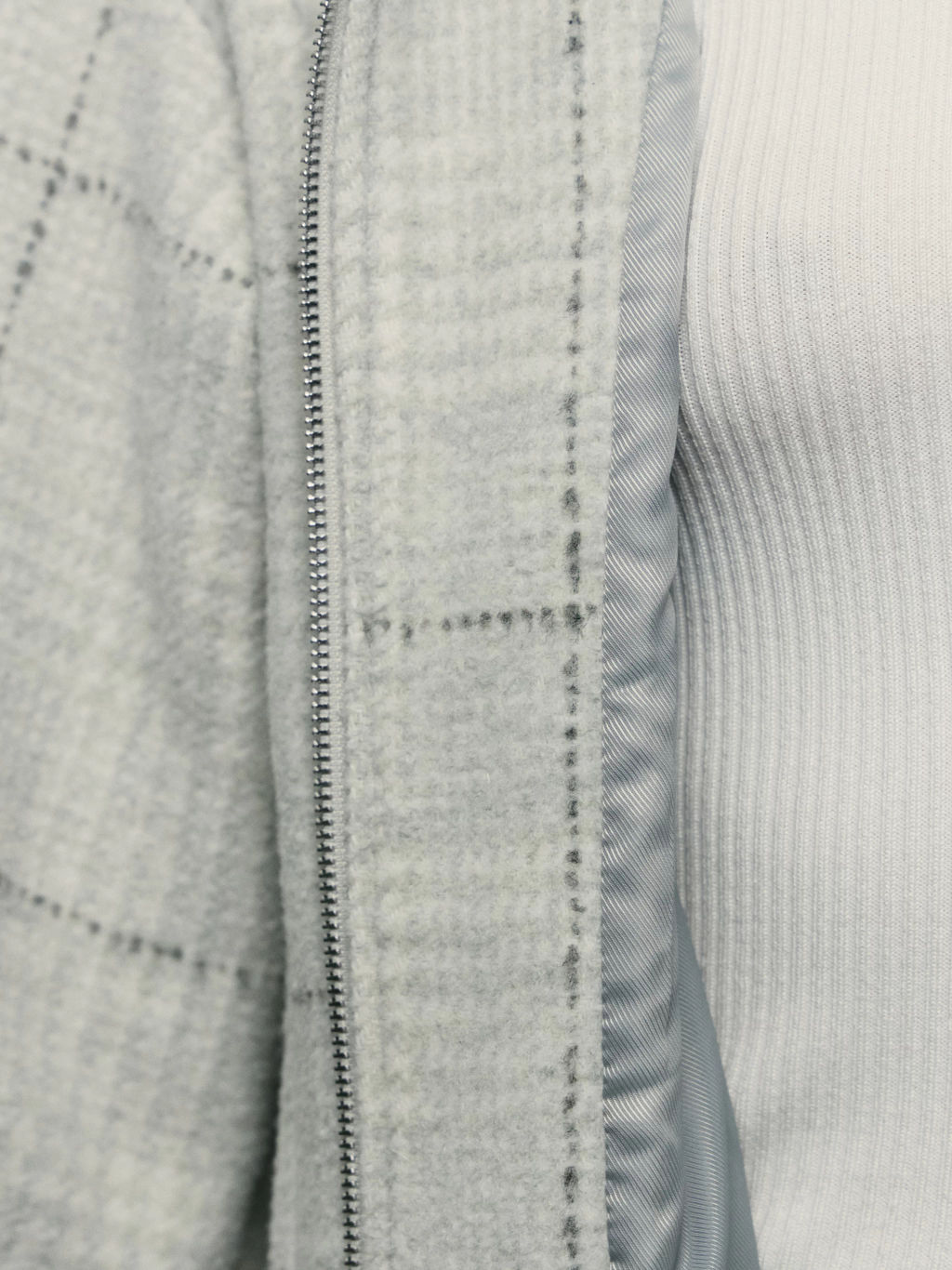 Полупальто с вязаным воротником / Zarina фото 7