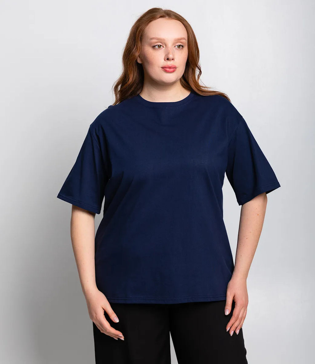 Футболка #ОКТ00075001, тёмно-синий