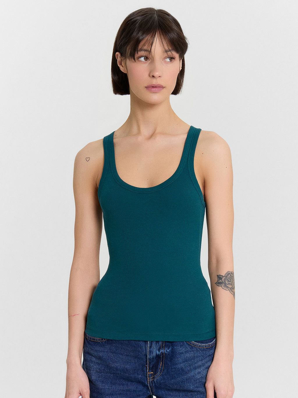 Топ женский синий