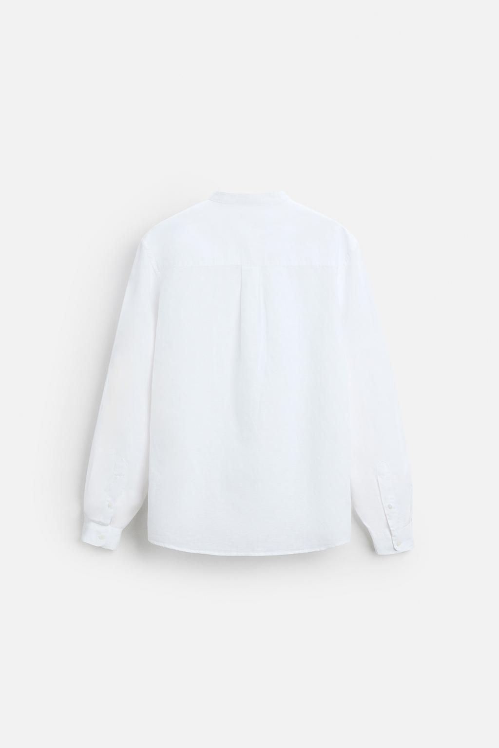 COTTON - LINEN SHIRT - Zara фото 7