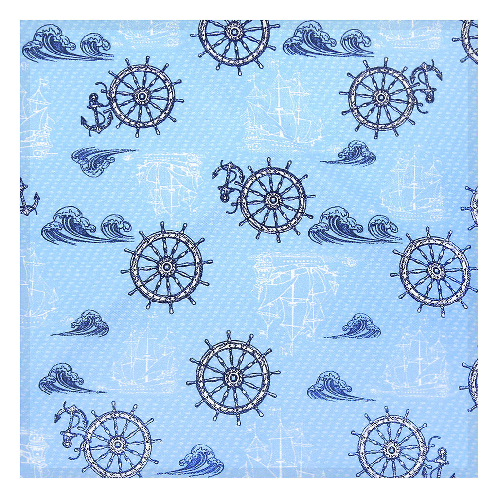 Морское путешествие Салфетки сервировочные, комплект 4шт, 45х45см, плотность 186г/м2, премиум хлопок 100%, Домашняя мода (Россия)  фото 5