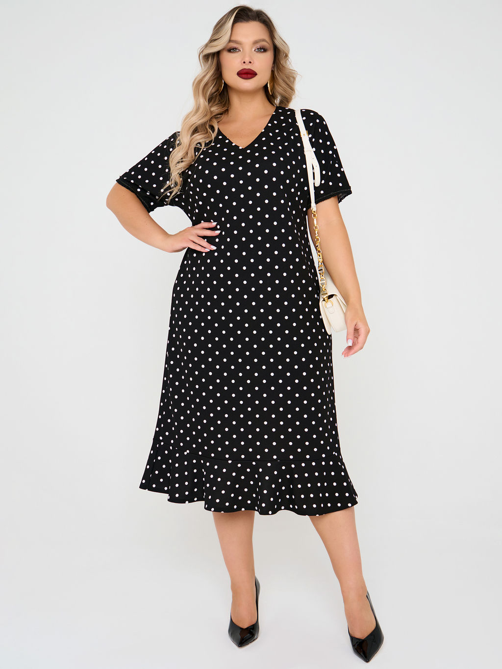 Платье 0421-1 черный нюд