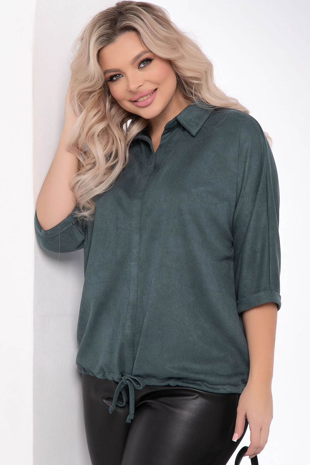 Туника Мона Лиза (темно-зеленая) Б7983 - Lt collection фото 4