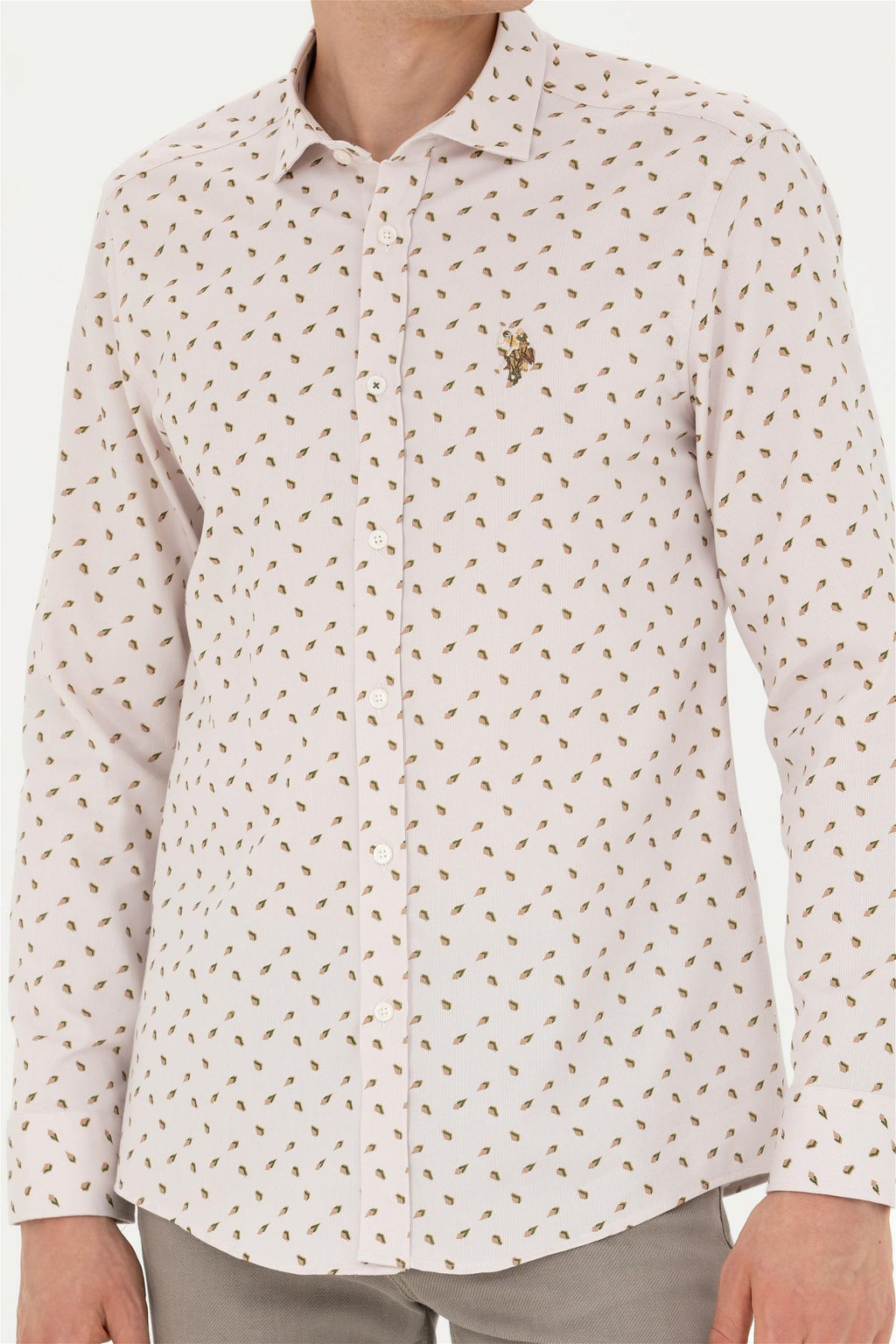 Мужская рубашка с длинным рукавом Stone - U.s. polo assn фото 13