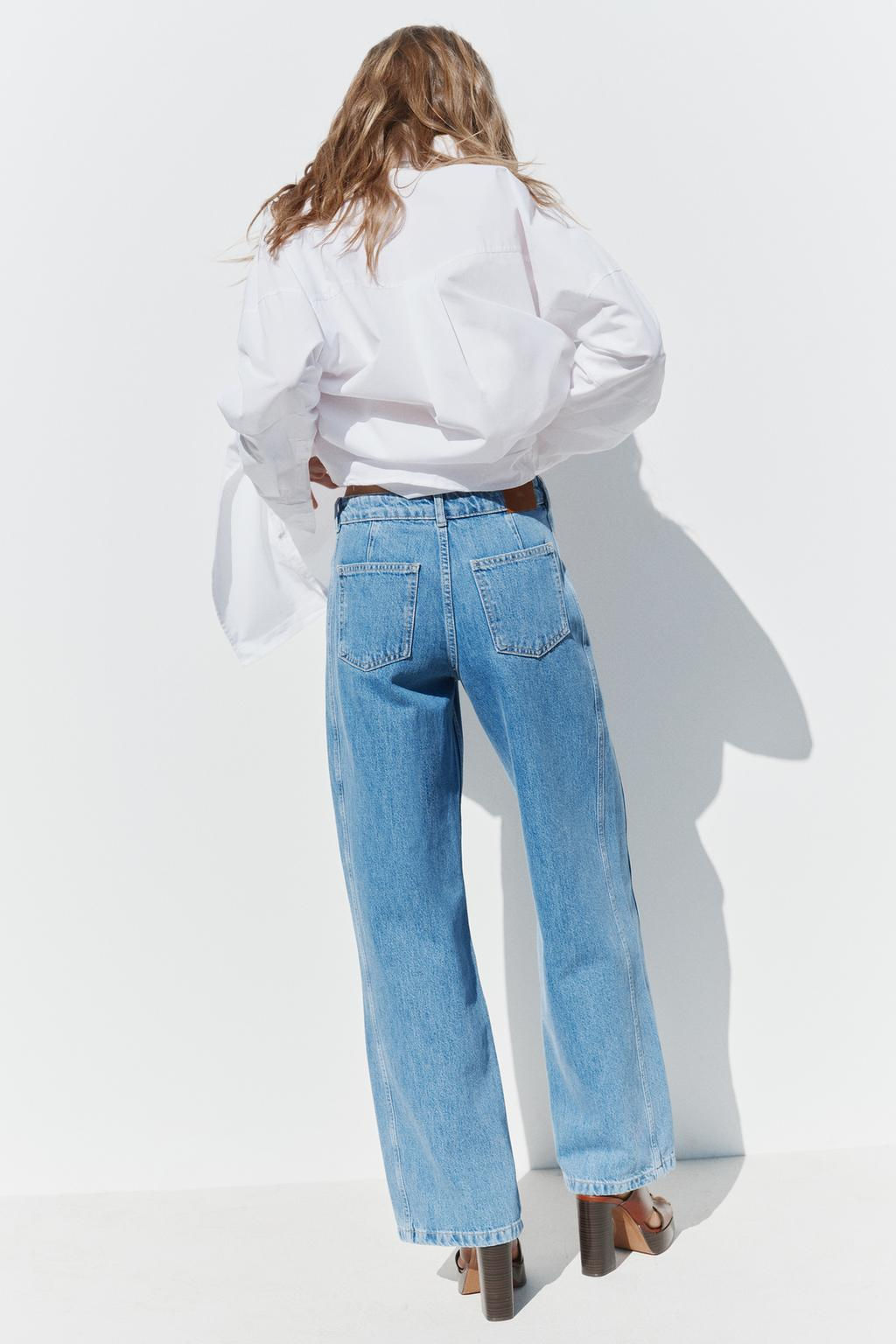 JEANS Z1975 STRAIGHT HIGH WAIST FRONT SEAM - Zara фото 3