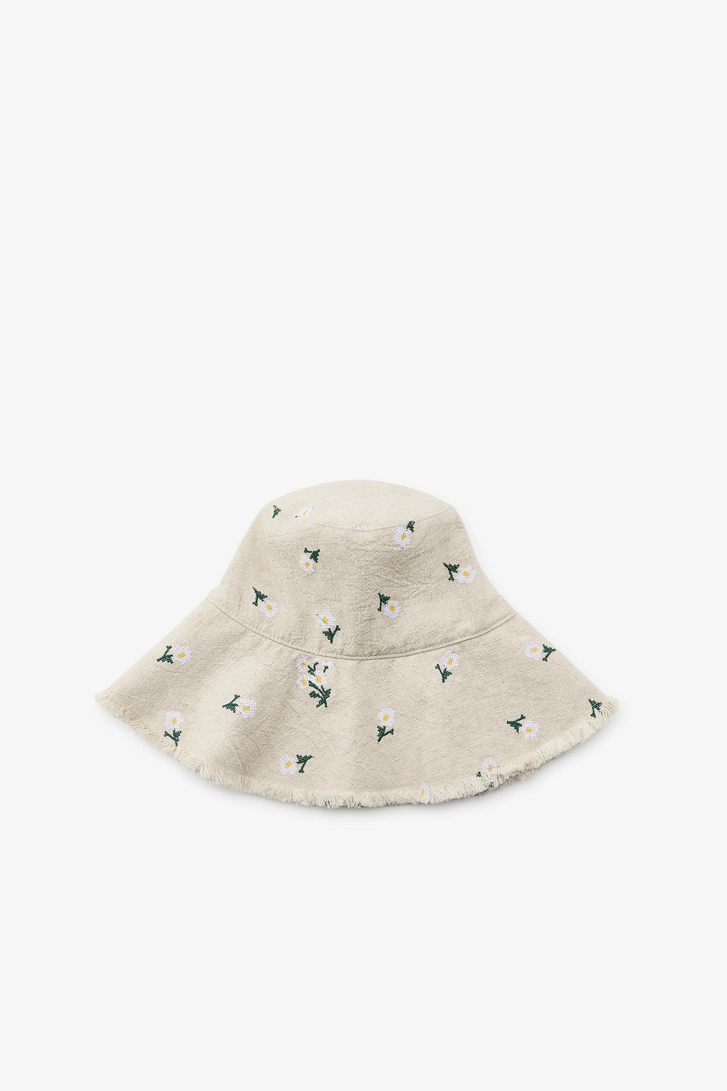 FLORAL EMBROIDERED BUCKET HAT