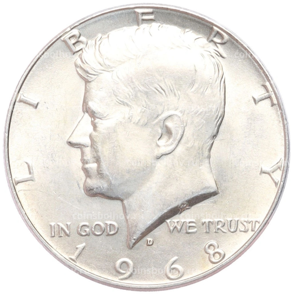 1/2 доллара (50 центов) 1968 года D США