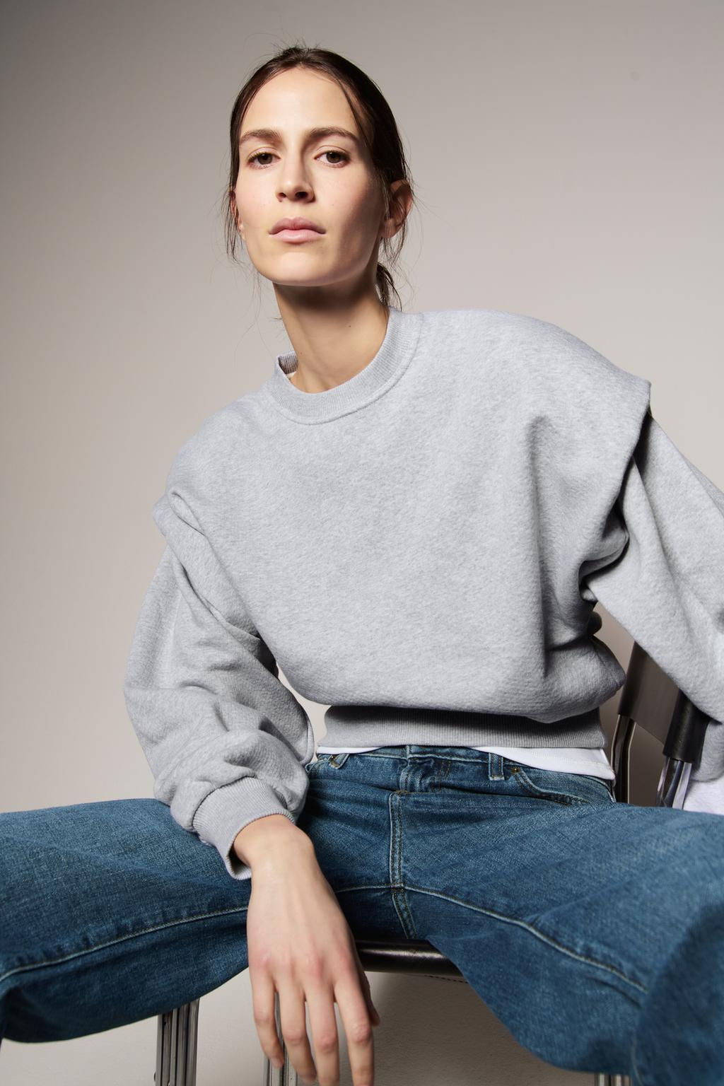 HEAVYWEIGHT PLEATED SWEATSHIRT - Zara фото 2