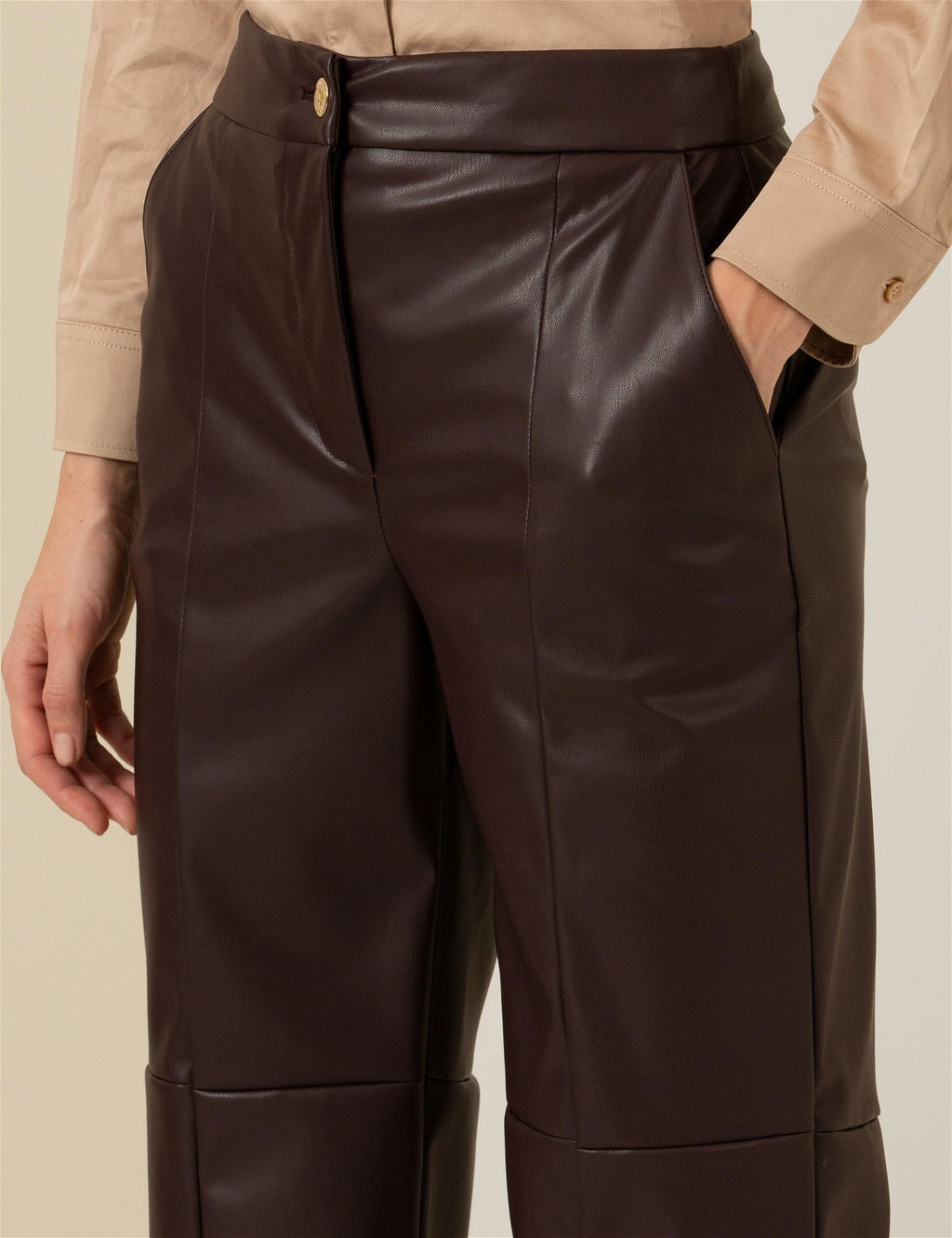 Kahverengi Deri Pantolon - Pierre cardin фото 6