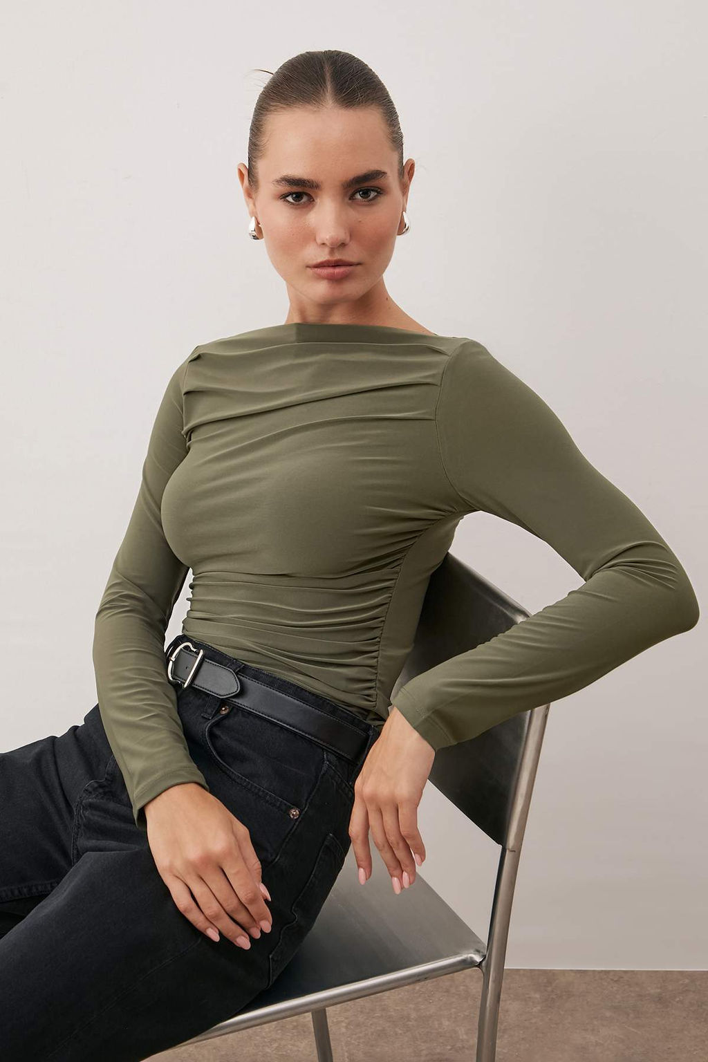 Haki Orme Bluz TWOAW25BZ00109