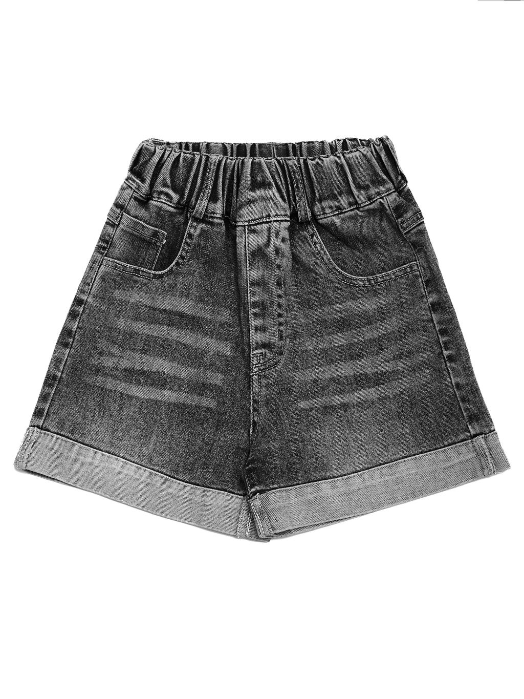 Шорты джинсовые для девочек - Синий мир фото 2