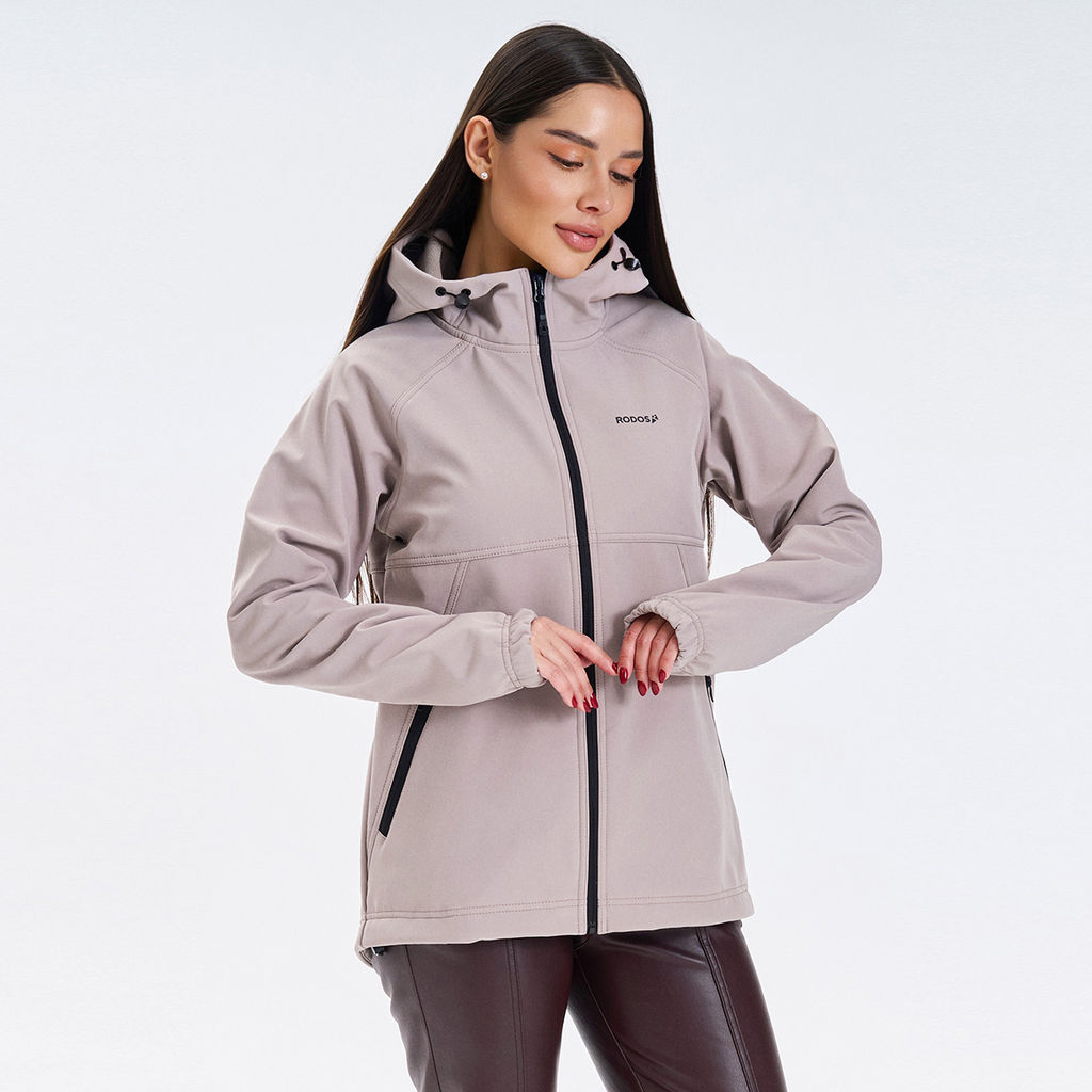 RODOS Ветровка softshell женская демисезон М-312 Бежевый фото 3