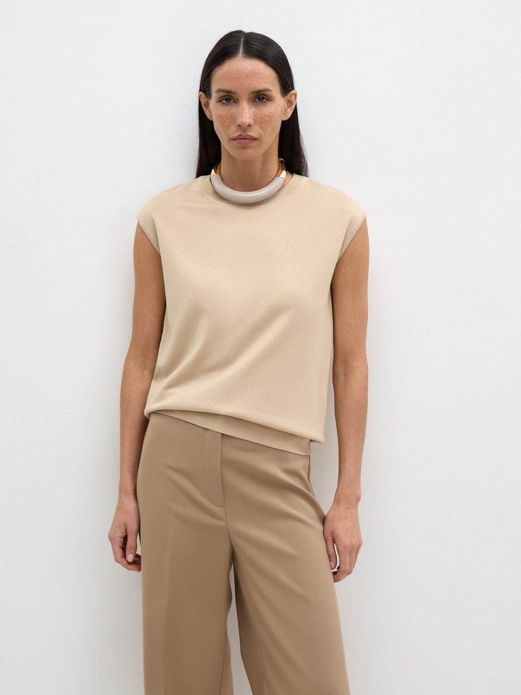 Conso/KM 240714 - beige Топ женский  фото 2