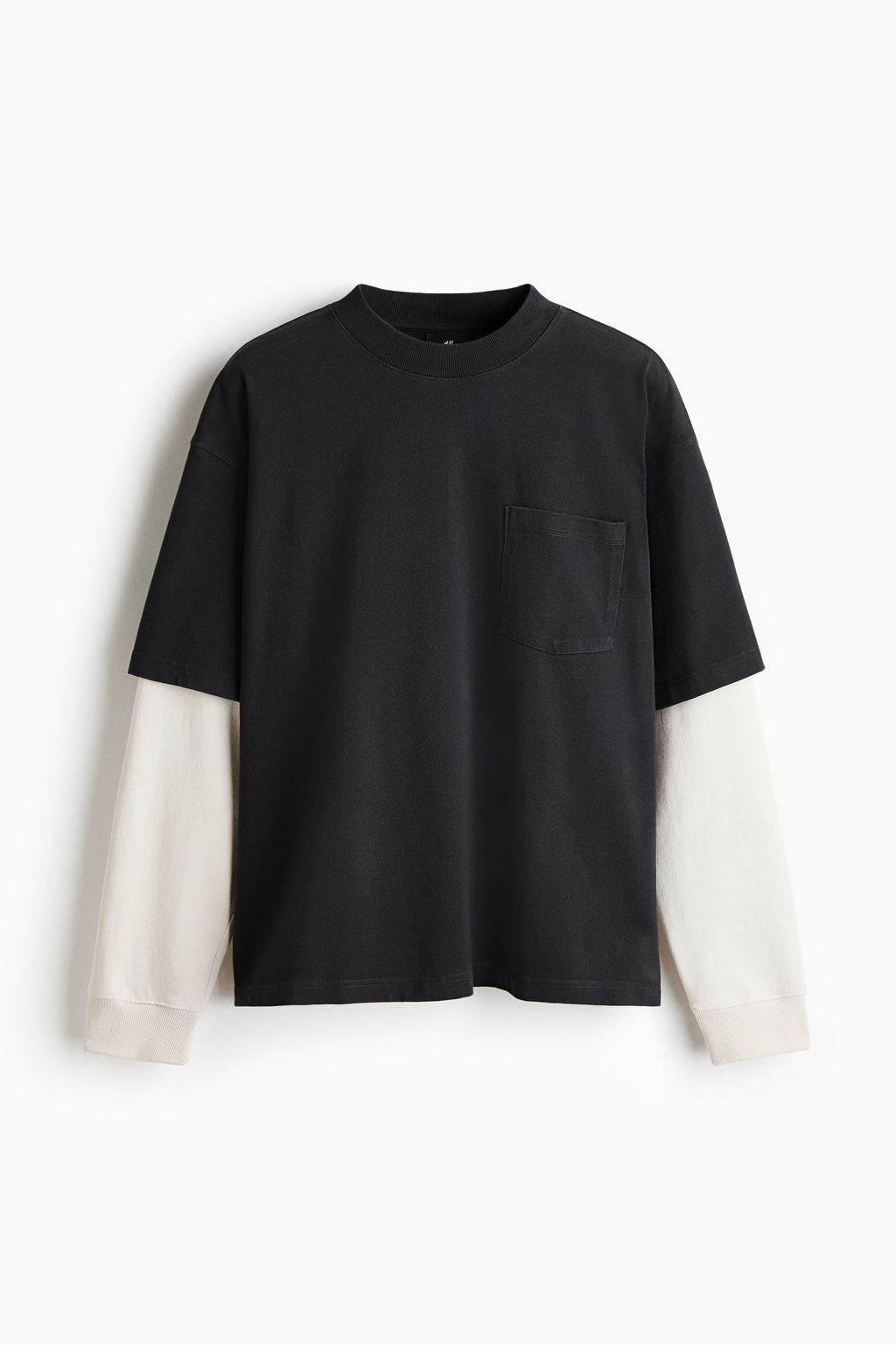 Camiseta de algod?n dise?o layering Oversized Fit - H&m фото 2