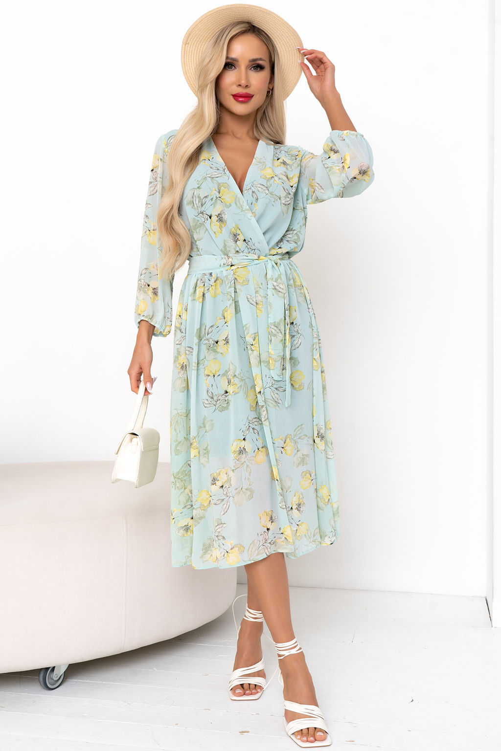 Платье Мила (мята/желтый) Р11-1207/4 - Николь фото 6