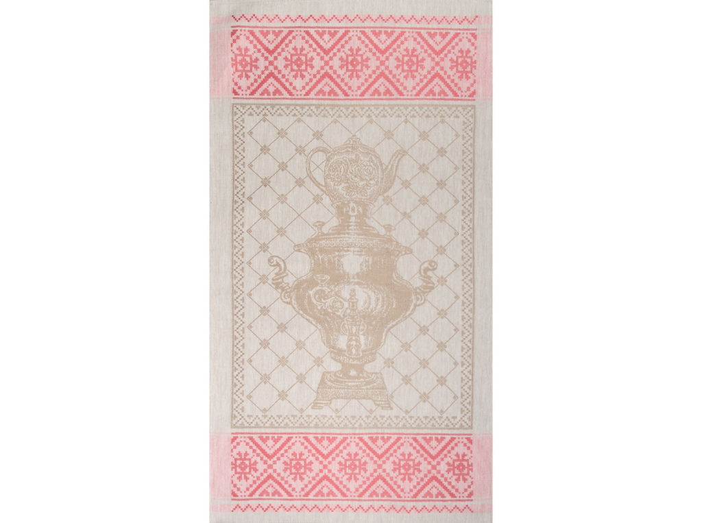 17с102-ШР 49*90 Полотенце "Самовар" цв красный рис 836