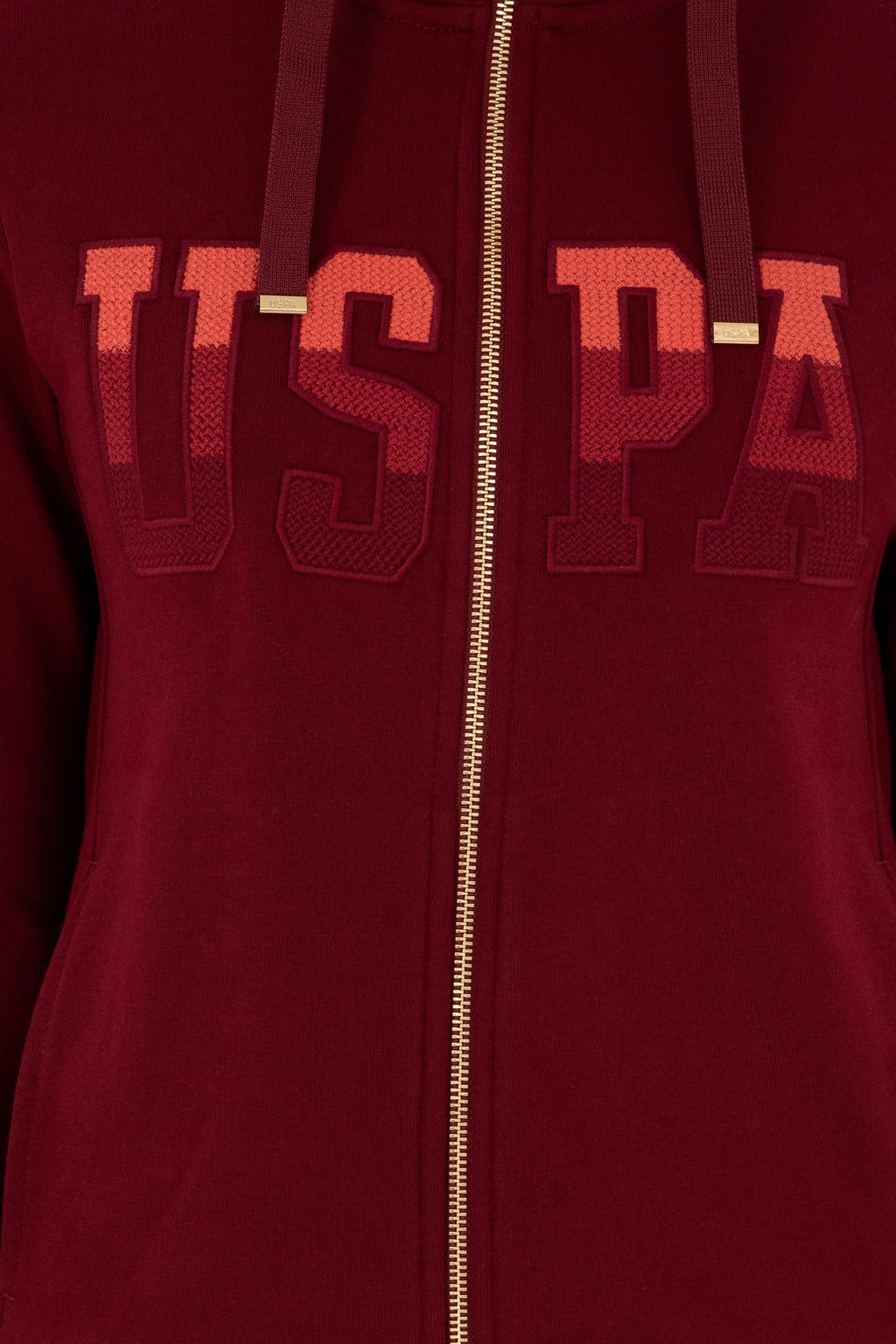 Женский бордово-красный базовый свитшот Неожиданная скидка в корзине - U.s. polo assn фото 6