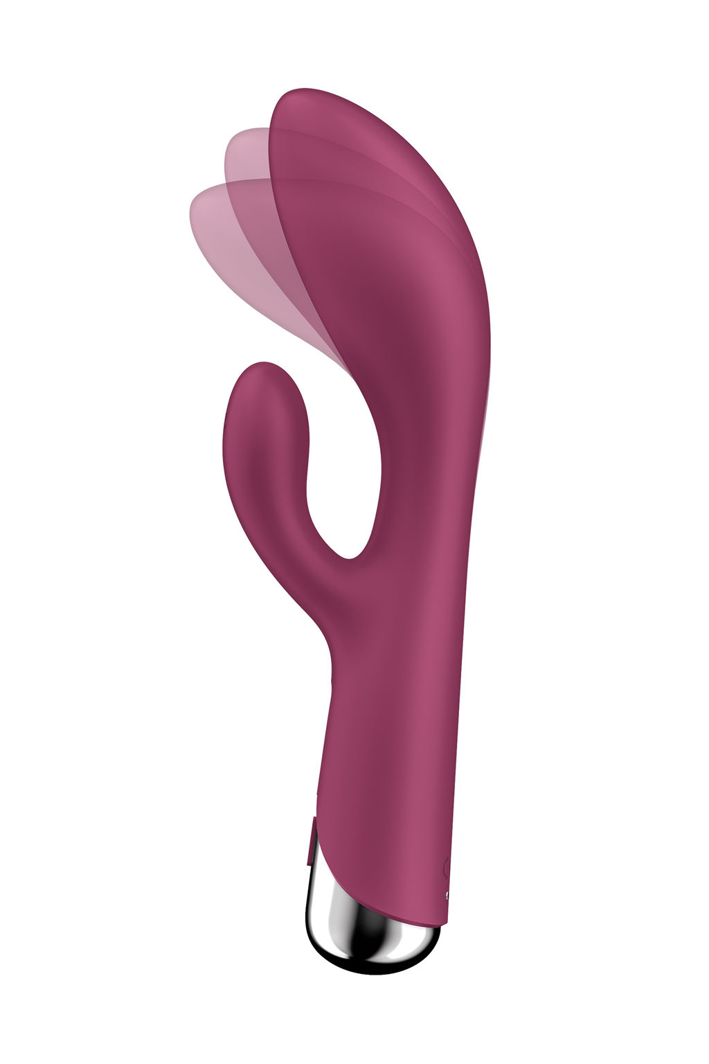 Вибратор-кролик с ротацией Satisfyer Spinning Rabbit 1, силикон, бордовый, 20,5 см