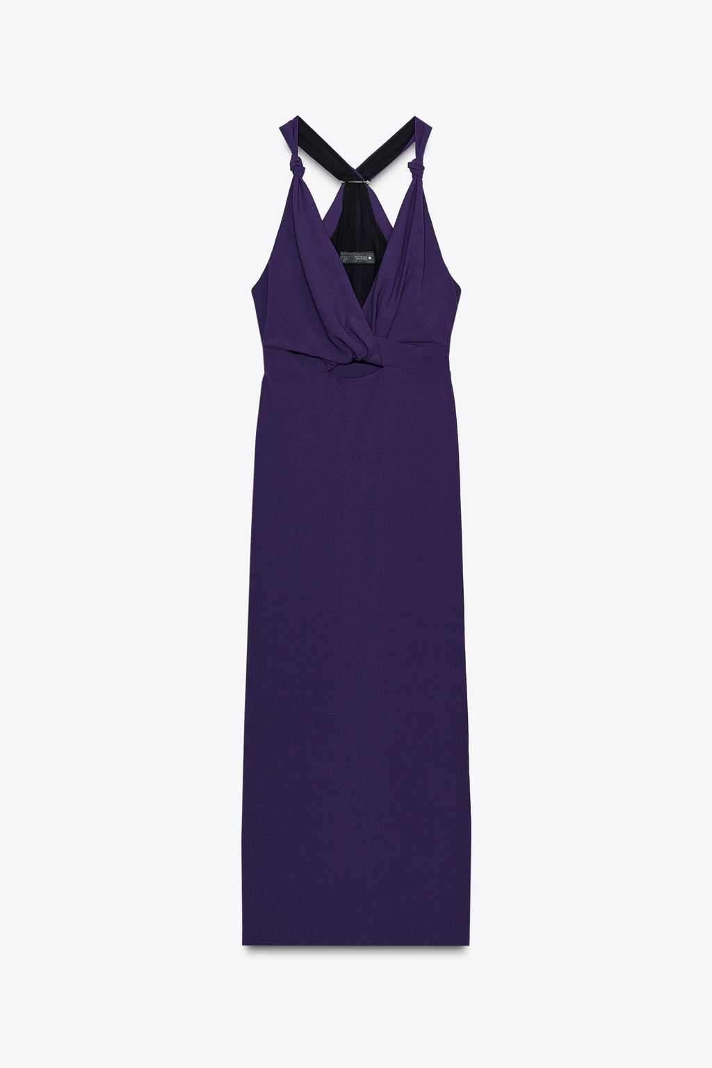 MIDI DRESS WITH KNOT AND HARDWARE - Zara фото 5