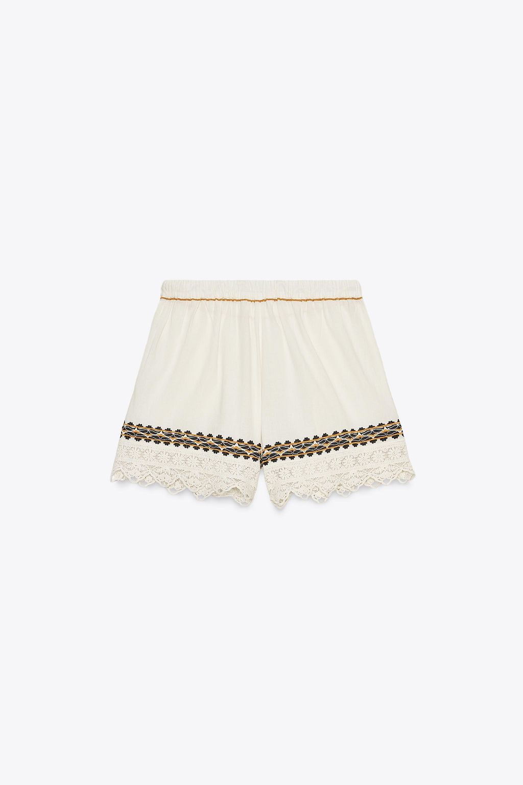 ZW COLLECTION EMBROIDERED SHORTS - Zara фото 8