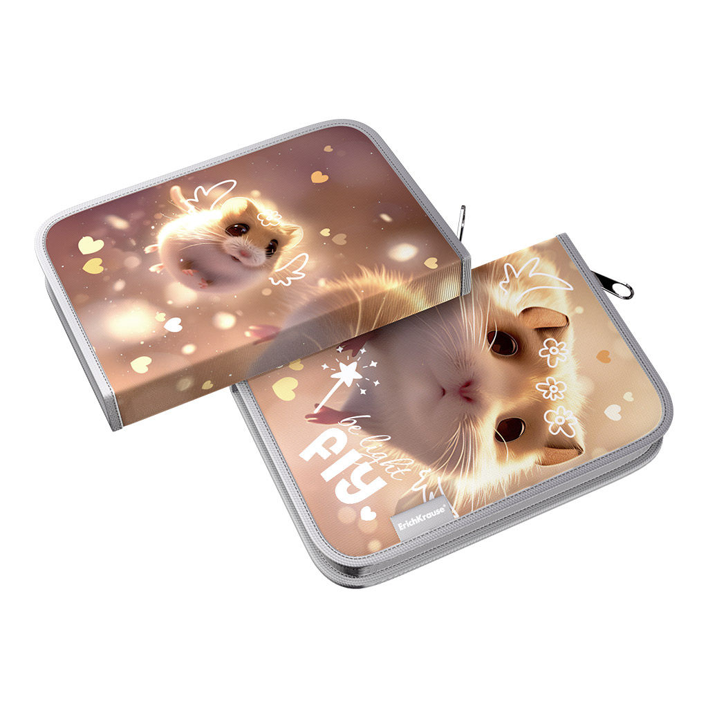 Цена за 1 шт. Пенал-книжка без наполнения ErichKrause 135x205x30мм Fluffy