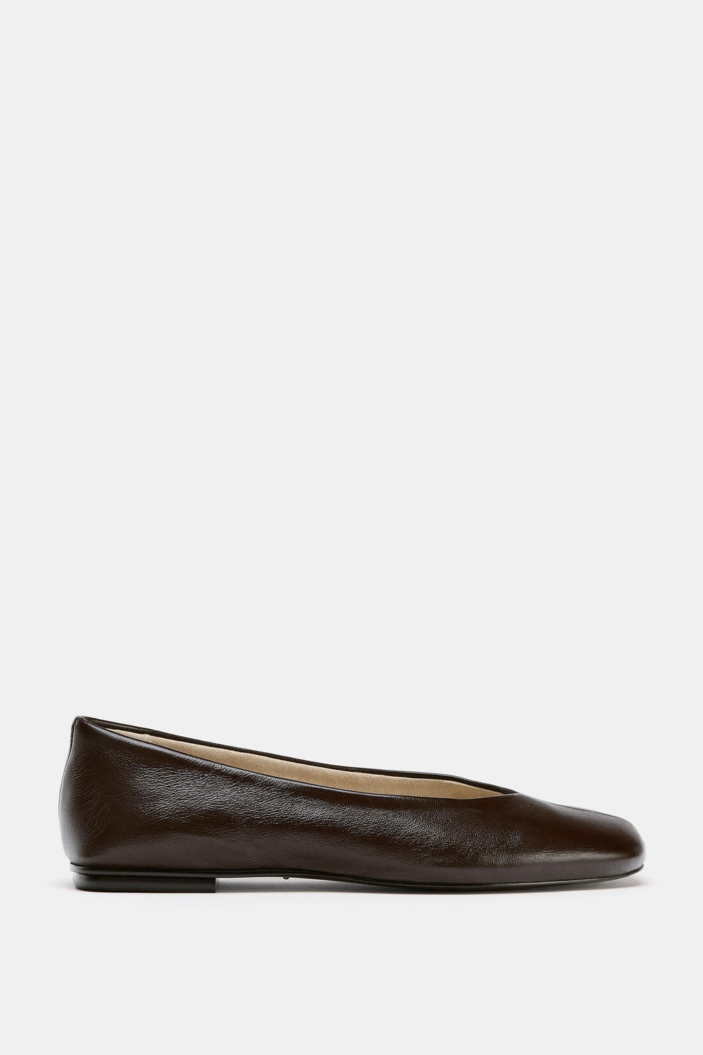 LEATHER BALLET FLATS LIMITED EDITION - Zara фото 4