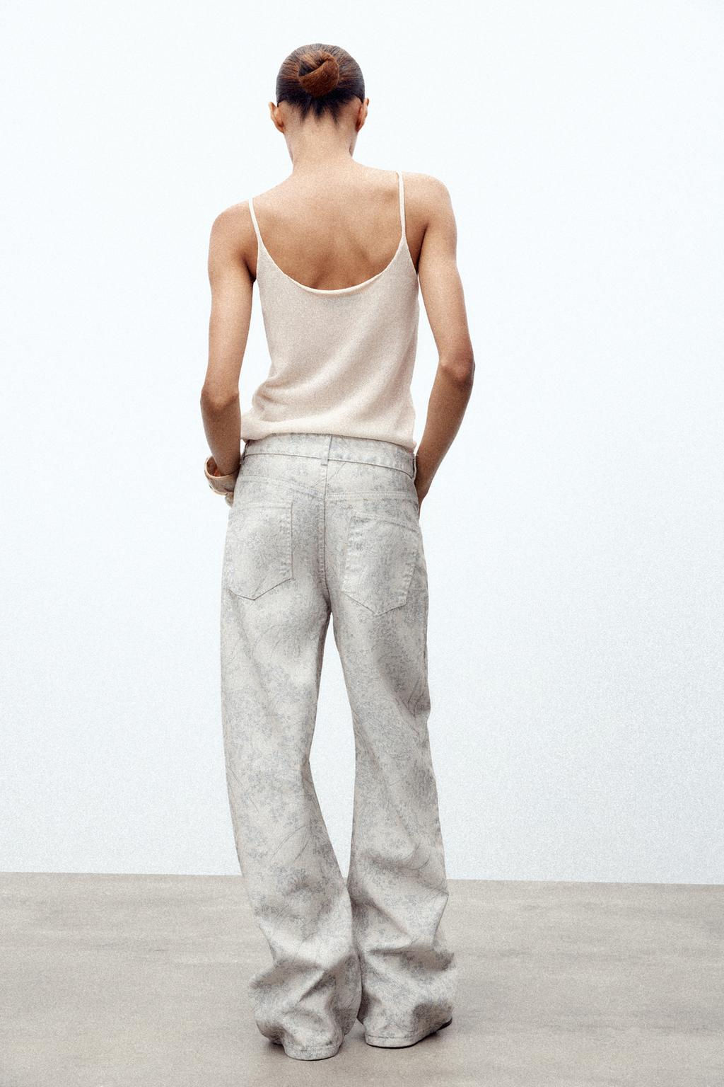 ZW COLLECTION MID-WAIST BALLOON JEANS - Zara фото 5