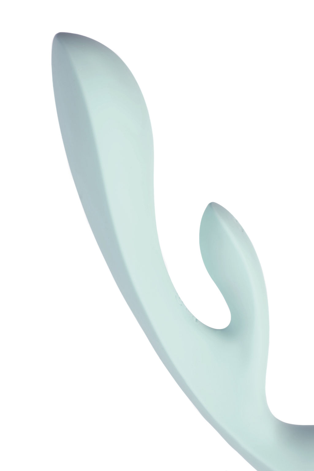 Нереалистичный вибратор Satisfyer Triple Oh, силикон, голубой, 24 см  фото 15