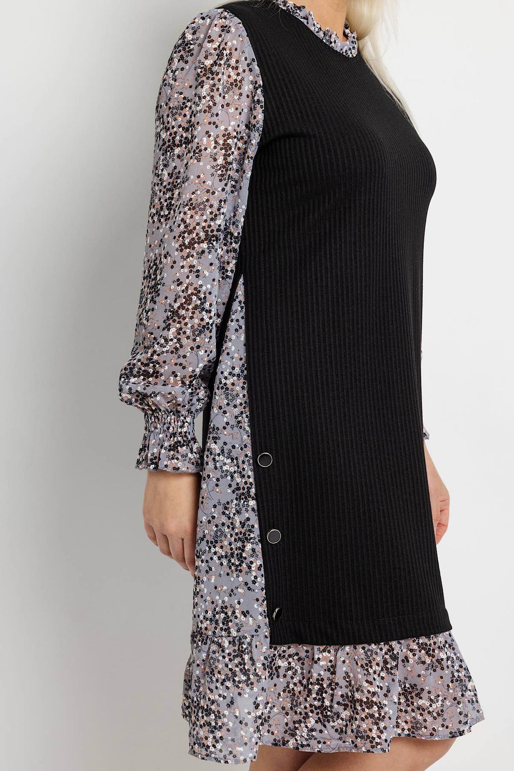 Платье женское 6165/09/Черный, серый - Rise фото 6