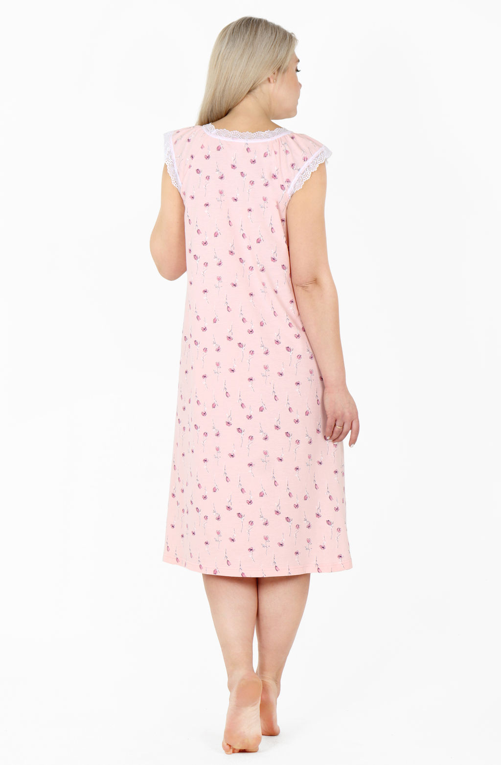 Сорочка Пелерина С-310 (48-56) кулирка - Лотос фото 4