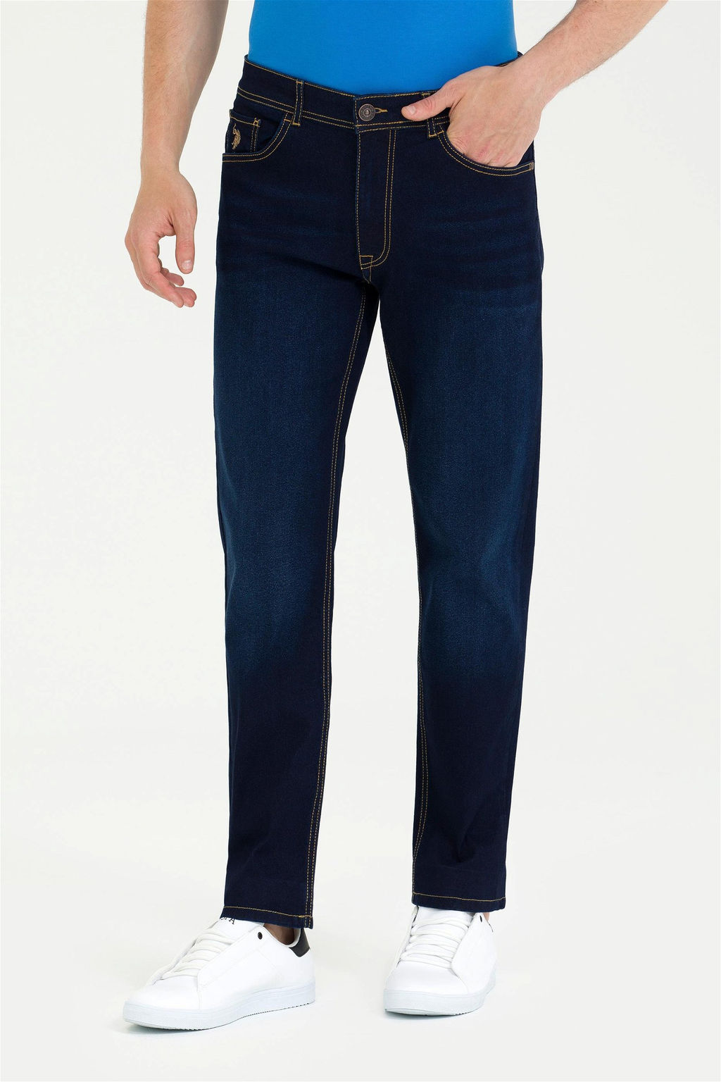 Мужские синие джинсовые брюки Неожиданная скидка в корзине - U.s. polo assn фото 2