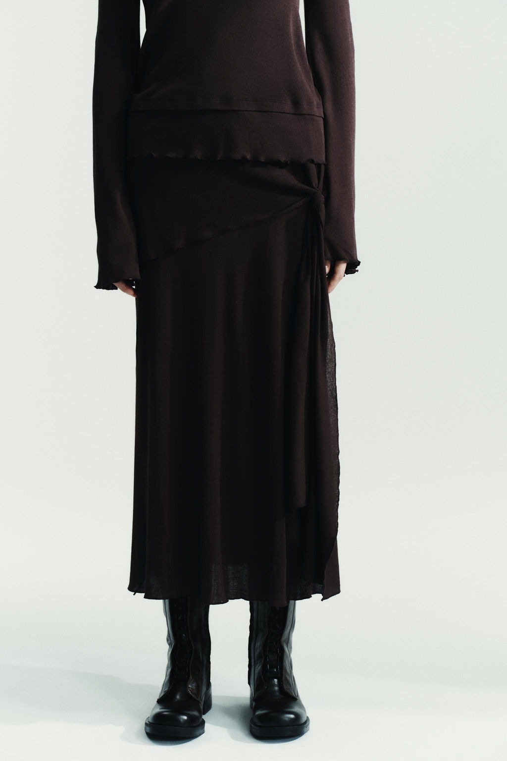 SOFT MIDI SKIRT - Zara фото 3
