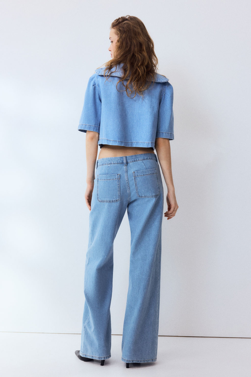 Wide Regular Waist Jeans - H&m фото 4