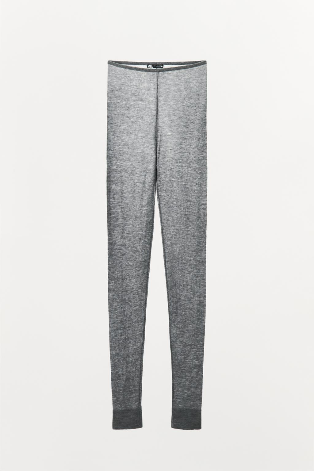 100% WOOL LEGGINGS - Zara фото 5