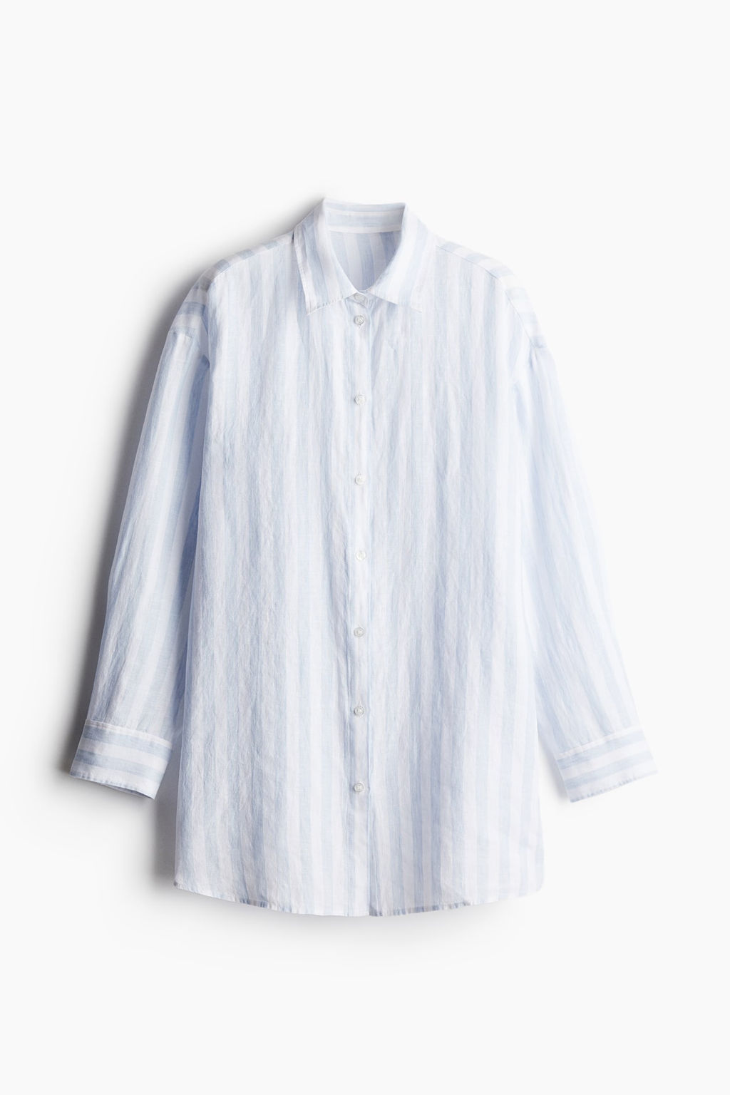 Camisa larga de lino - H&m фото 4